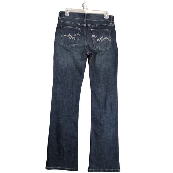 Wrangler Boot Cut Jeans Juniors 7 30x32" Dark Wash Stretch Denim Western Casual - Picture 2 of 10